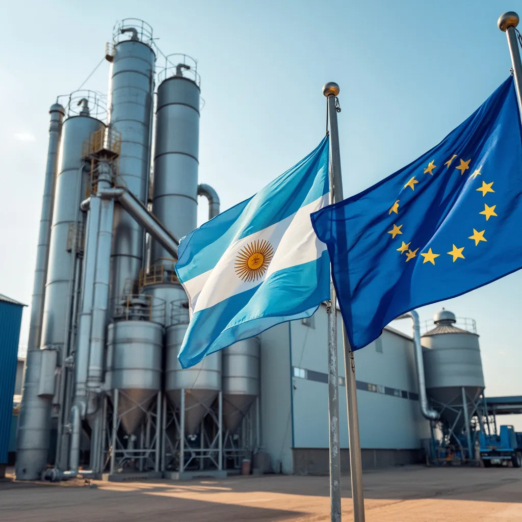 Empresa agroindustrial argentina en Europa